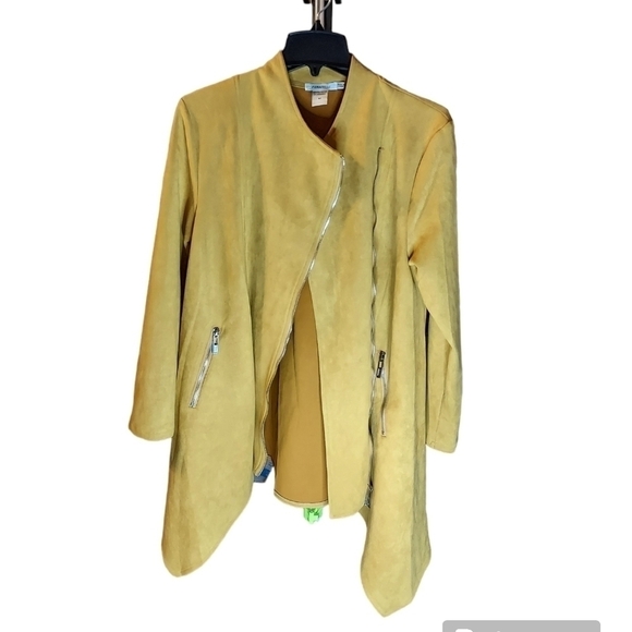 Chic Gold Asymmetrical Women's Jacket - Picture 8 of 16